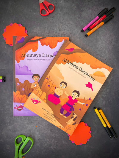 learn hasta for  kids Natyashastra  and abhinaya darpana based actvity book for kids learninng bharatanatyam kuchipudi odissi etc